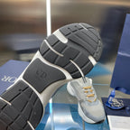 Unisex sneakers outsole view with gray tread and white midsole