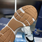 Unisex Dior sneakers outsole, tan rubber tread with CD logo mark