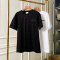 Black short-sleeve T-shirt with small BURBERRY logo on the chest