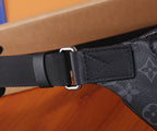 Louis Vuitton belt bag adjustable webbing strap with metal buckle