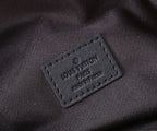 Louis Vuitton belt bag interior label patch on dark fabric lining