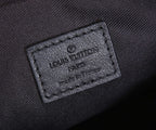 Louis Vuitton monogram bag leather label with embossed “Louis Vuitton Paris”