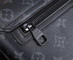 Louis Vuitton monogram bag zipper pull with leather tab