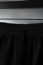 Balenciaga pants black elastic waistband with gathered seam detail