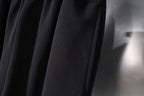 Balenciaga shorts front panel with pleats, dark textured fabric