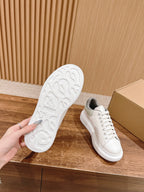 Alexander McQueen sneaker outsole with tread pattern in white rubber