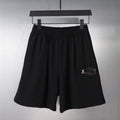 Balenciaga black shorts with elastic waistband and small logo patch