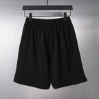 Balenciaga black shorts with elastic waistband, relaxed drape