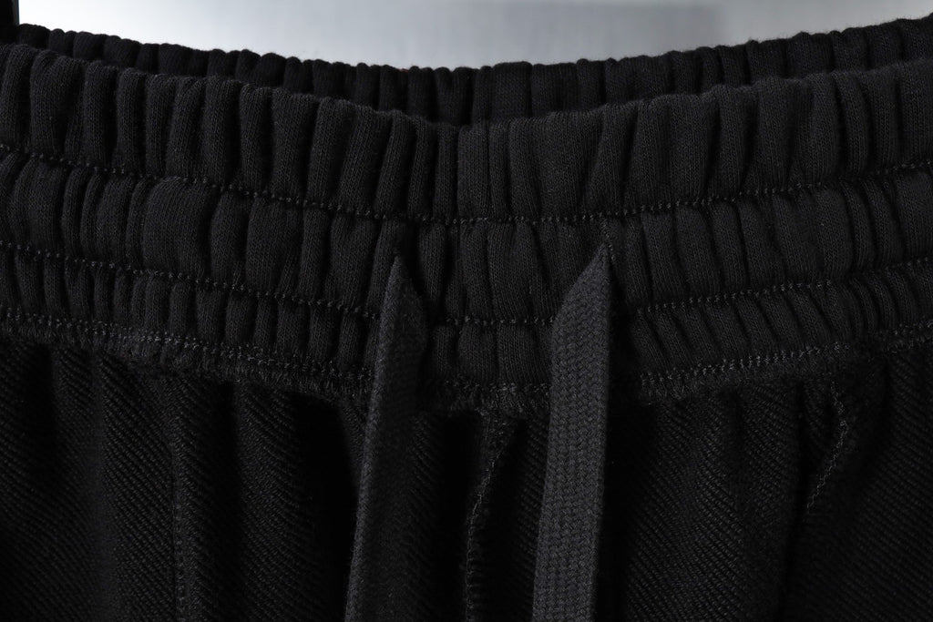 Balenciaga elastic waistband on black shorts