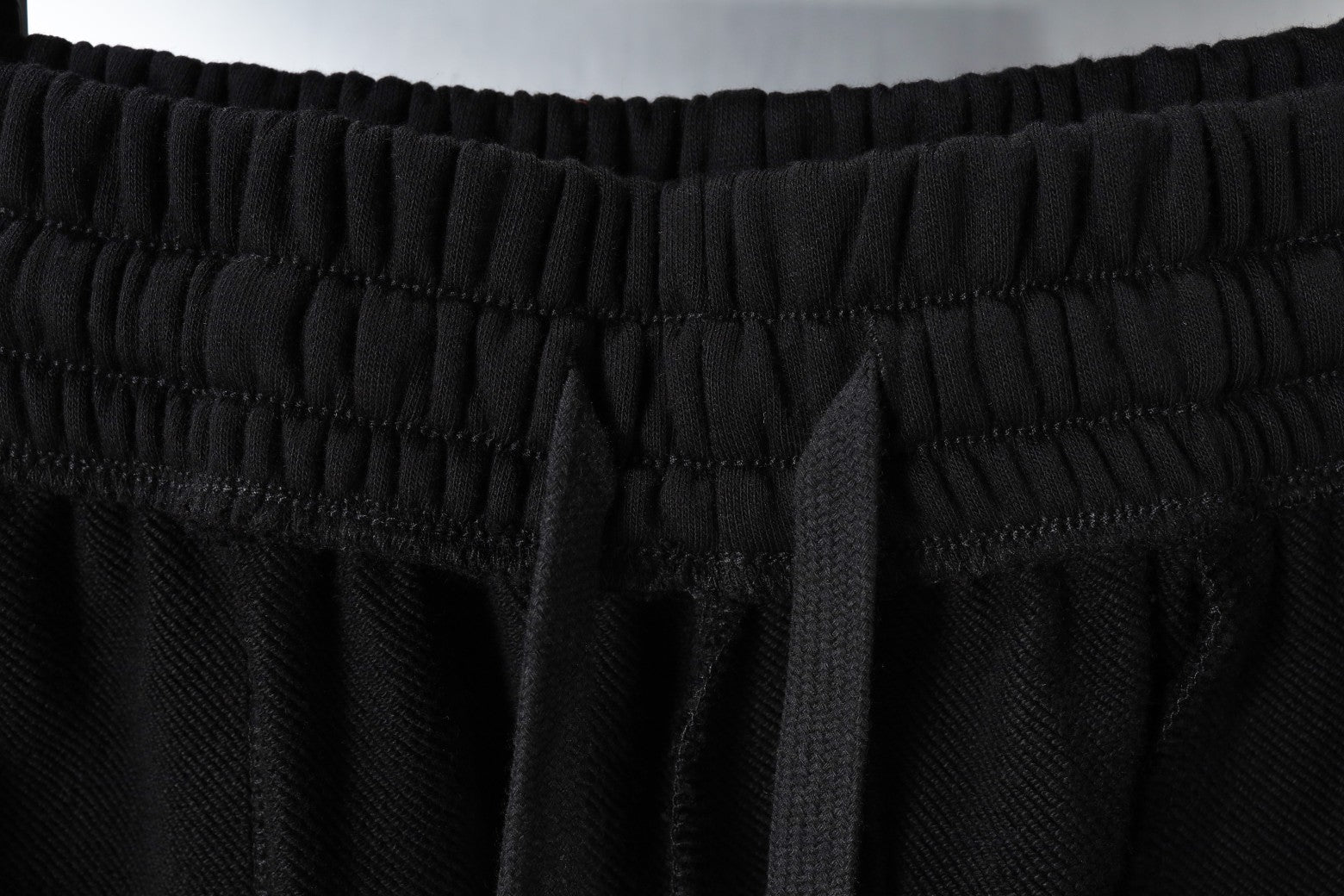 Balenciaga elastic waistband on black shorts