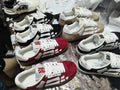 Amiri sneakers set in white, black, and red, multiple pairs shown