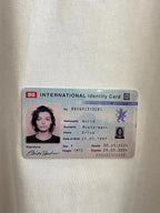 Balenciaga T-shirt chest ID card label with portrait and printed details