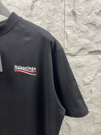 Balenciaga crewneck T-shirt sleeve with embroidered chest logo
