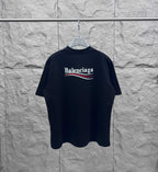 Balenciaga crewneck T-shirt in dark navy with large back logo