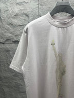 Balenciaga white T-shirt front close-up of Statue of Liberty print