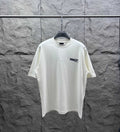 Balenciaga short-sleeve T-shirt in off-white with small chest logo print