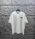 Balenciaga short-sleeve T-shirt in off-white with small chest logo print