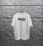 Balenciaga short-sleeve T-shirt back view with Balenciaga logo graphic