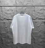 White Balenciaga short-sleeve T-shirt, crew neck, plain back