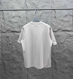 Balenciaga short-sleeve T-shirt, white, back view with relaxed fit.