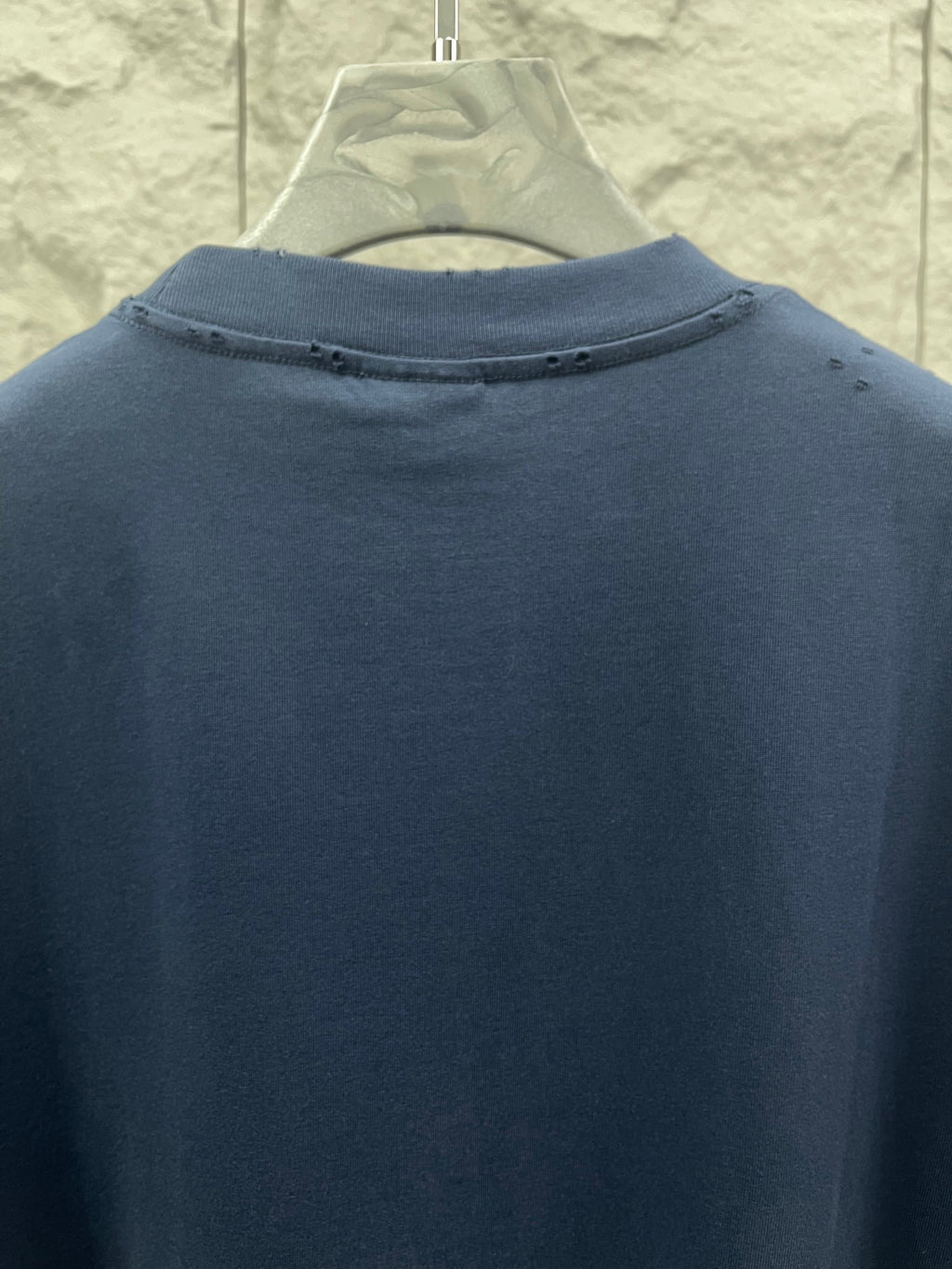 Balenciaga short-sleeve T-shirt, blue, back neckline detail