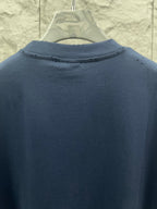 Balenciaga short-sleeve T-shirt, blue, back neckline detail