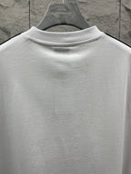 Balenciaga white short-sleeve T-shirt back view with crew neck, no visible logo