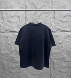 Balenciaga crewneck T-shirt with plain dark back view