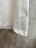 Balenciaga white T-shirt hem and lower side seam