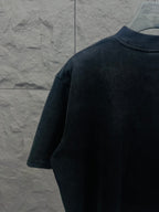 Balenciaga short-sleeve T-shirt in dark color, back/shoulder view