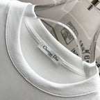 White Dior T-shirt crew neck with inside neck label