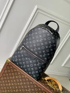 Louis Vuitton monogram canvas mini backpack with front zipper pocket and top handle