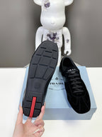 Unisex black sneaker outsole with squared tread blocks