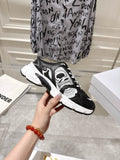 Dior black and white lace-up sneakers with chunky sole