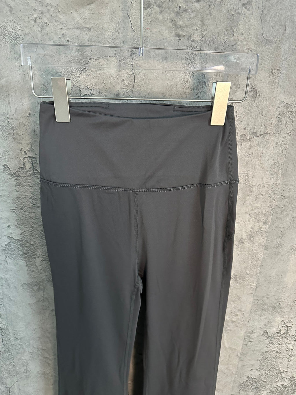Ralph Lauren charcoal wide-leg pants with contoured waistband