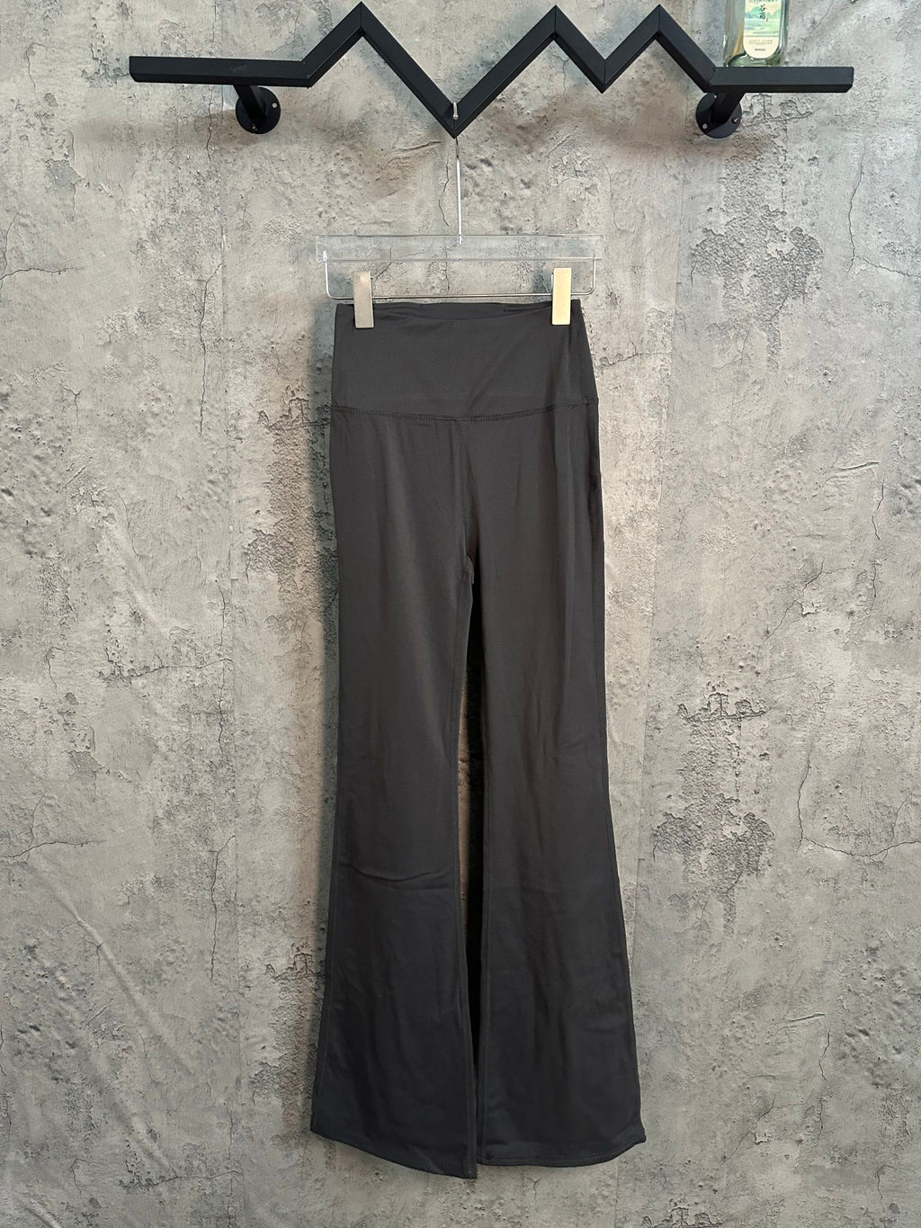 Ralph Lauren dark charcoal wide-leg pants with elastic waistband