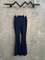 Ralph Lauren navy athletic pants with straight-leg silhouette and waistband