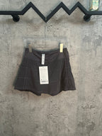 Ralph Lauren skirt with front pleat panels and tags, dark gray