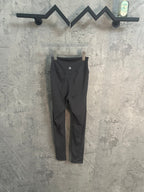 Black pants with small front logo on waistband