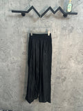 Ralph Lauren dark wide-leg pants, elastic waistband with pleated front