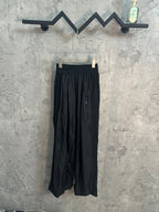 Ralph Lauren dark wide-leg pants, elastic waistband with pleated front