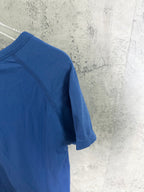Ralph Lauren blue T-shirt with side seam and short cuffed sleeves