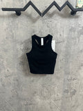 Ralph Lauren black ribbed tank top, sleeveless with crew neck