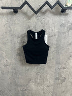 Ralph Lauren black ribbed tank top, sleeveless with crew neck