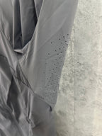 Ralph Lauren gray jacket sleeve with perforated ventilation panel
