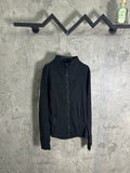Ralph Lauren dark jacket with full front zipper and high collar
