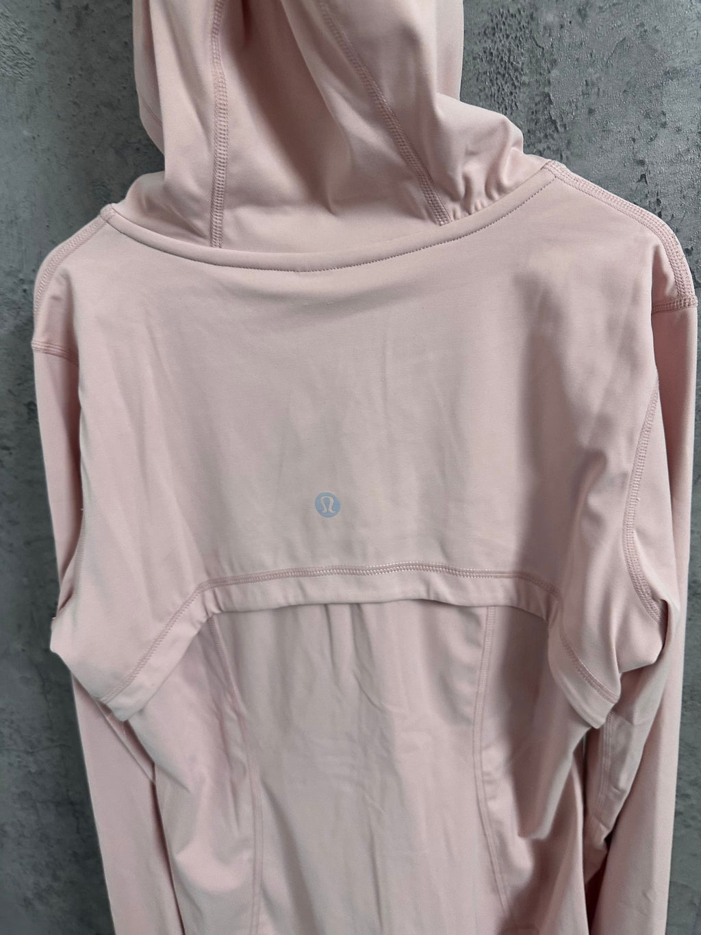 Ralph Lauren pink hooded jacket back with small logo on upper back
