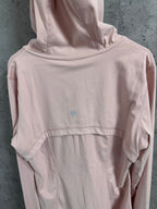 Ralph Lauren pink hooded jacket back with small logo on upper back