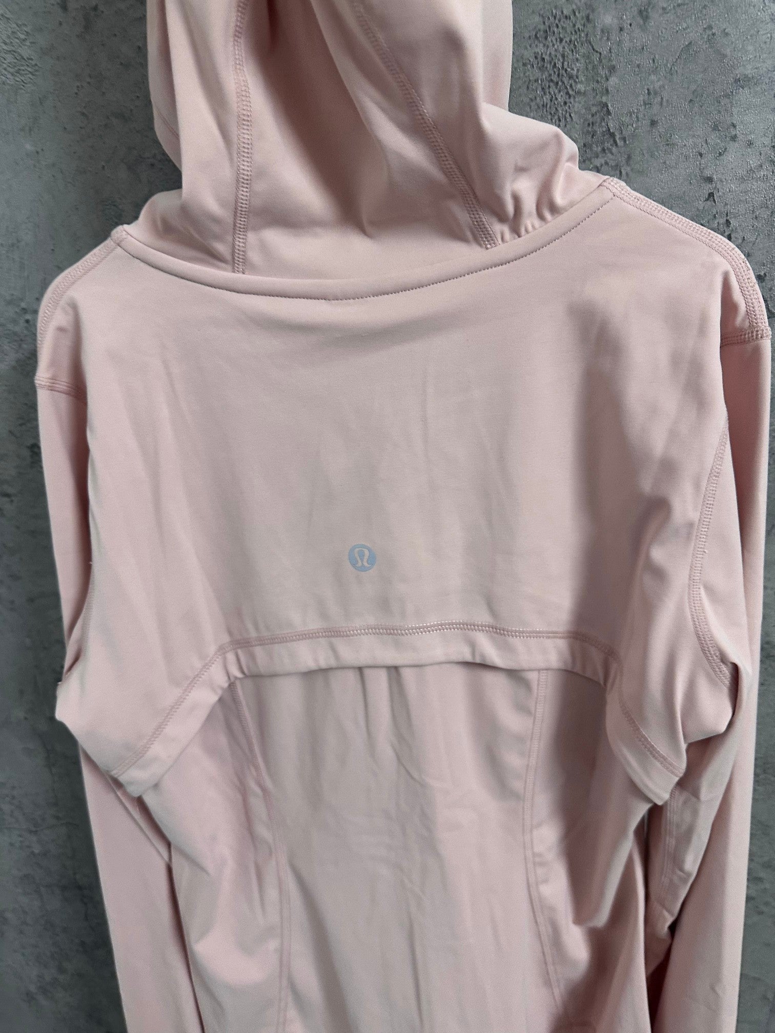 Ralph Lauren pink hooded jacket back with small logo on upper back