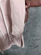 Ralph Lauren pink hooded jacket sleeve with elastic cuff and side pocket